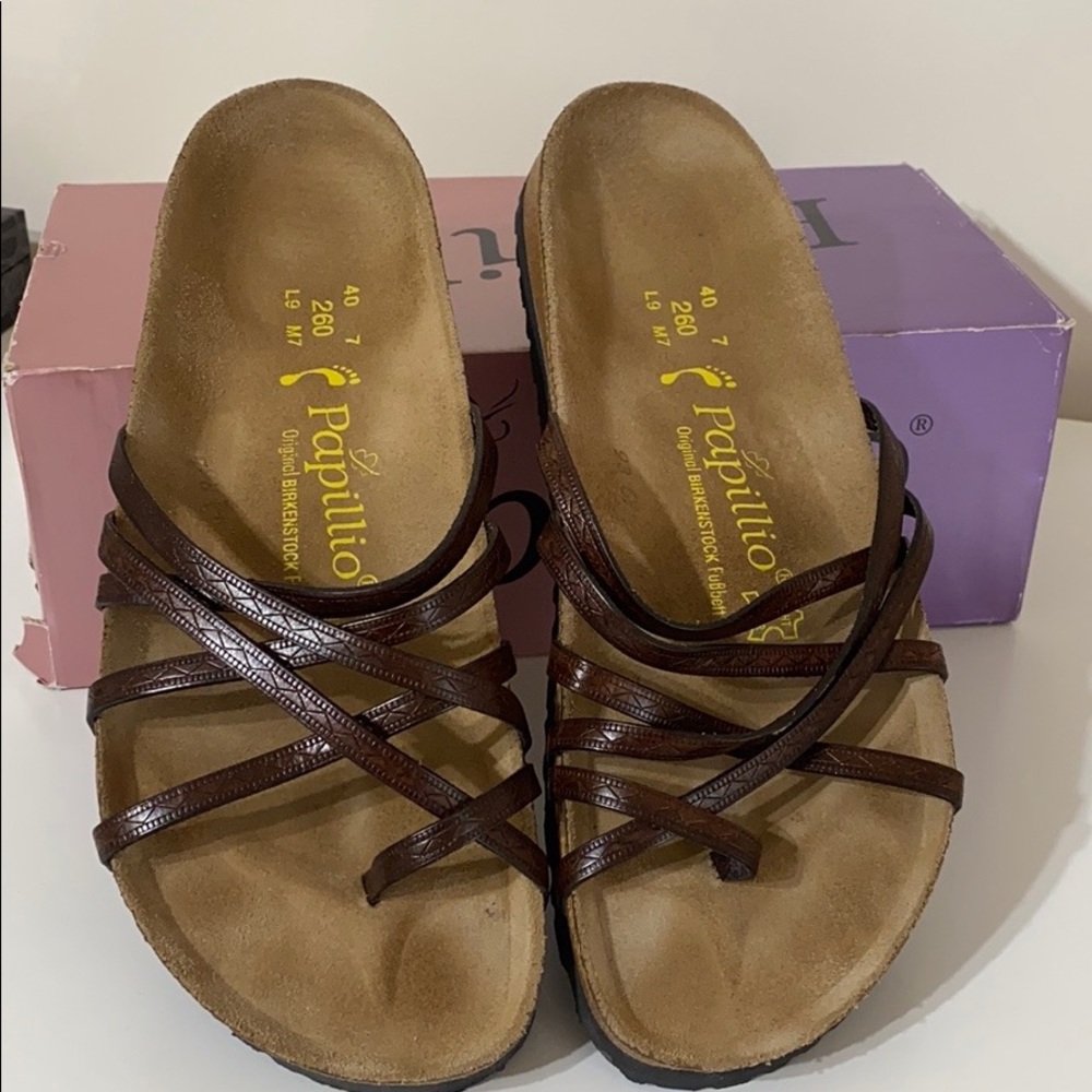 Birkenstock sandals leather 9-9.5-10